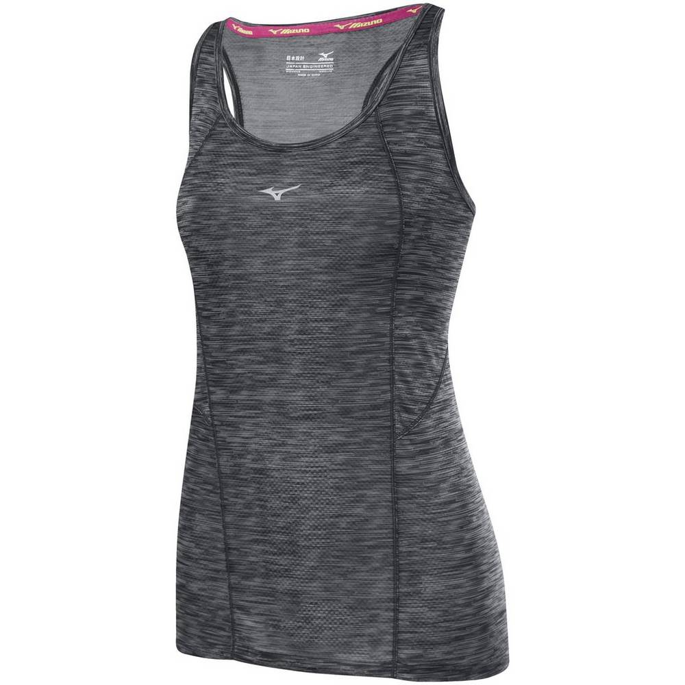 Mizuno Women's Alpha Vent Running Tank Top Black (421660-GMA)